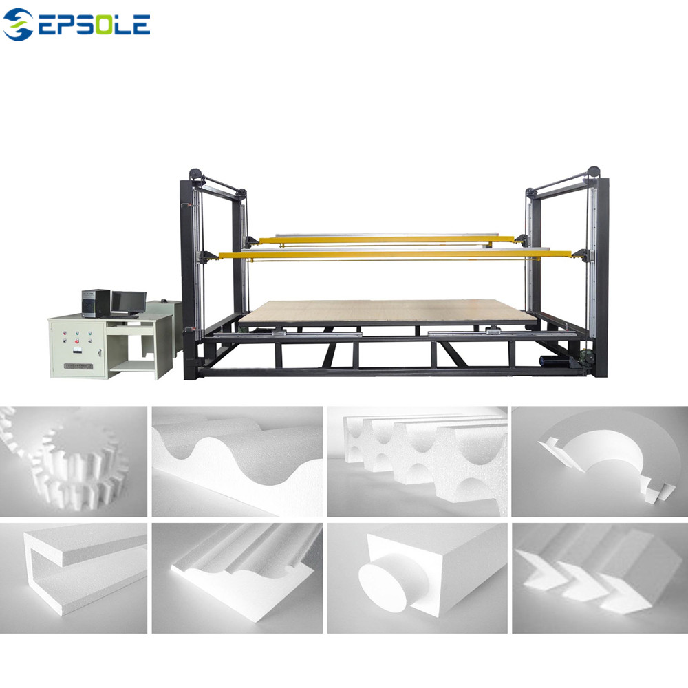 China made EPS foam block cutting machine CNC vertical cutting machine sponge profile cutting machine