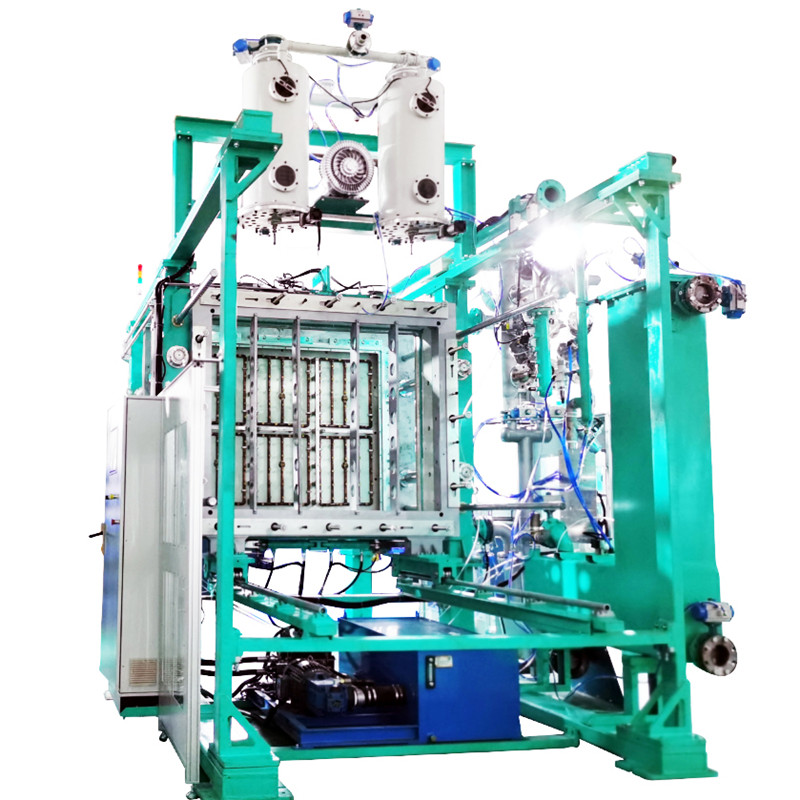 What are the steps to make the foam molding machine