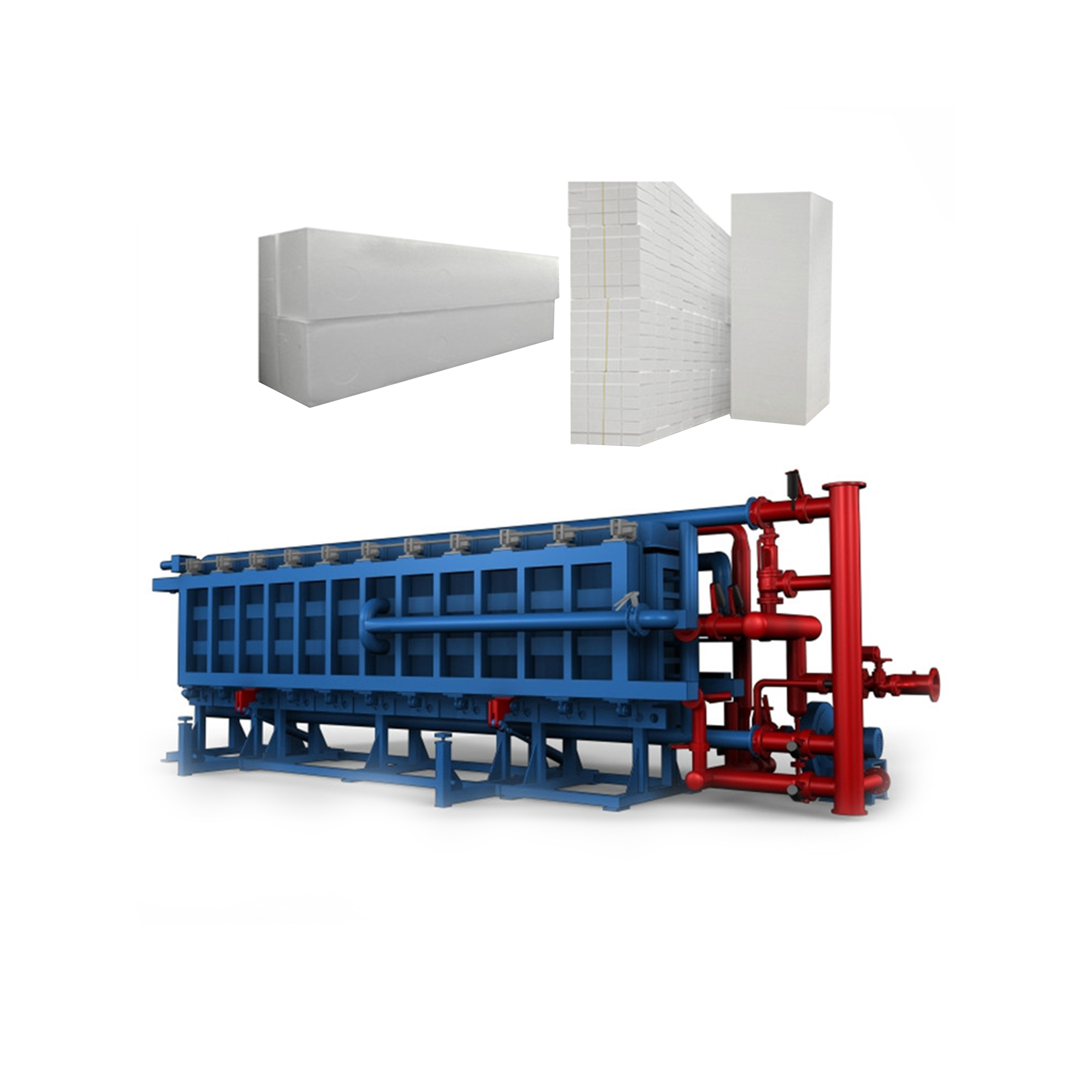 Air Cooling EPS Styrofoam Block Moulding Machine